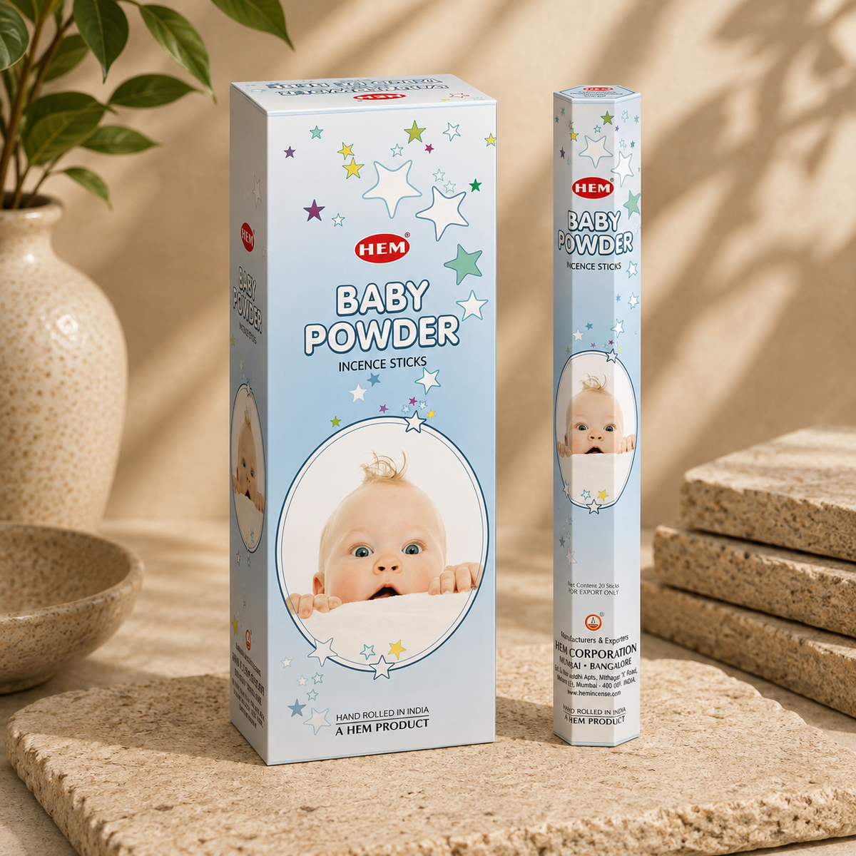 HEM Baby Powder Incense Sticks (20g)