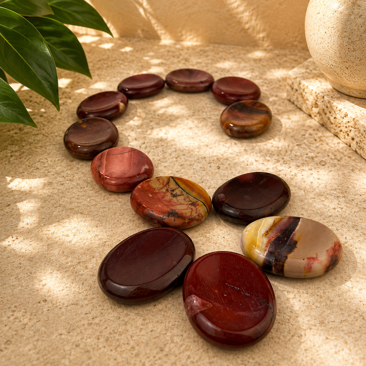 Mookaite Worry Stone - 2 inch