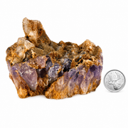 Amethyst with Phantom Quartz & Black Tourmaline Specimen - 2.25-4.5 inch