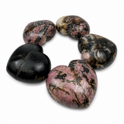 Rhodonite Heart - 1.75 inch