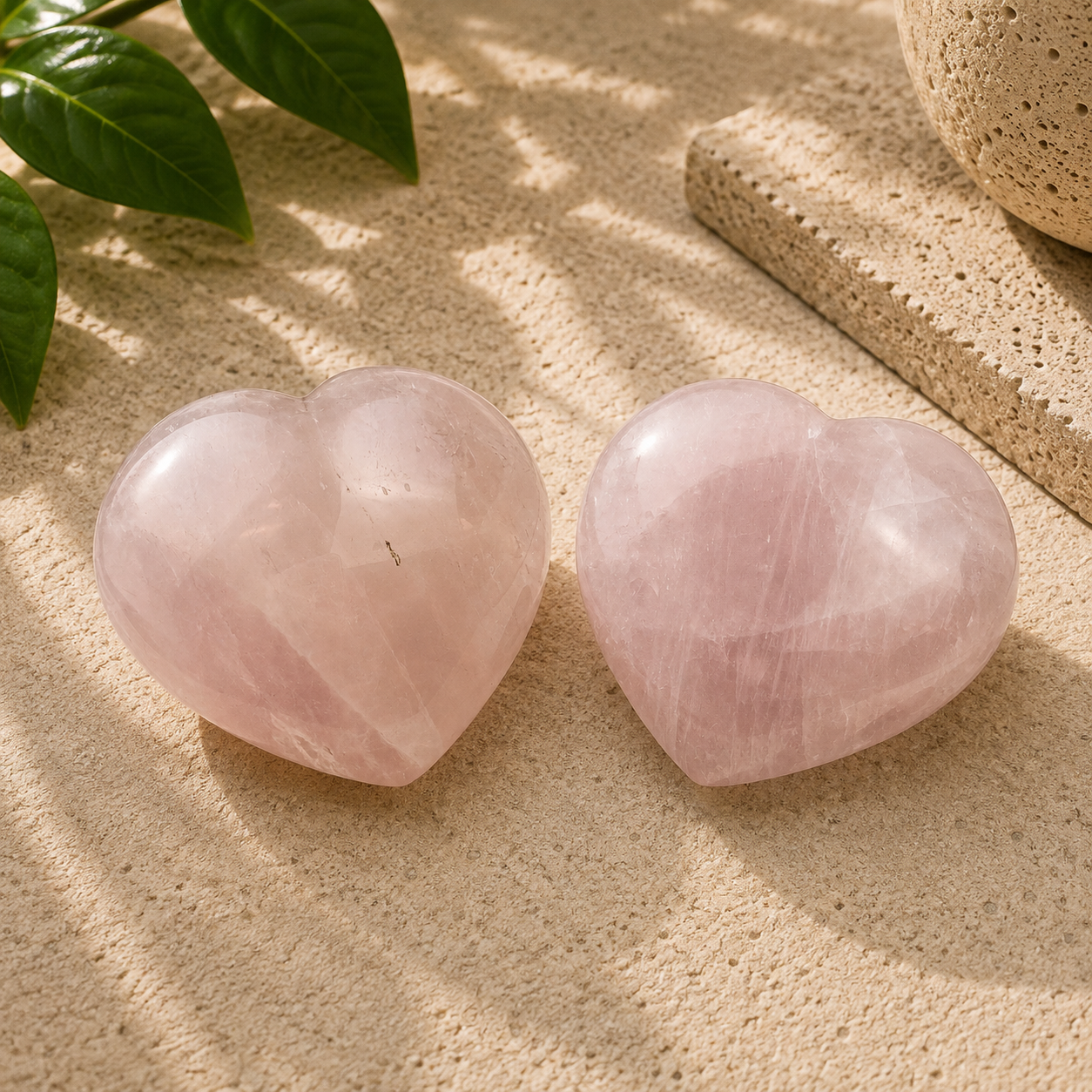 Rose Quartz Heart - 3.0-3.3 inch