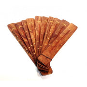 **Flat Wooden Incense Stick Holder - 10 inch**