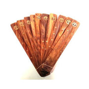 **Flat Wooden Incense Stick Holder - 10 inch**