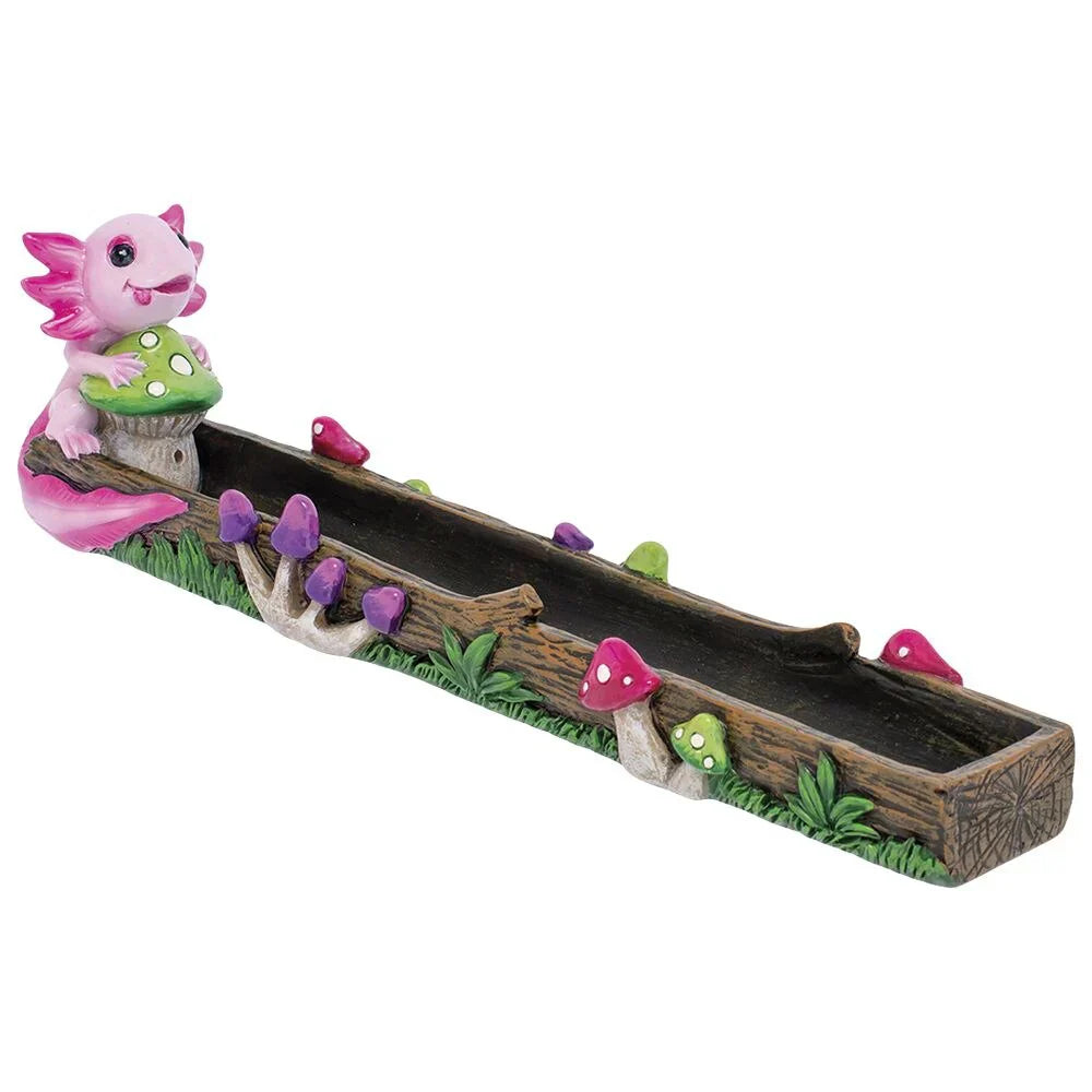 Fujima Pink Axolotl Mushroom Incense Burner - 10.5 inch