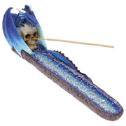 # Fujima Blue Dragon on Skull Stick Burner - 11 inch