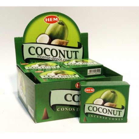 # HEM Coconut Cone Incense (10 Cones)