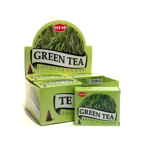 HEM Green Tea Incense Cones (10 Cones)