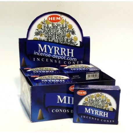 HEM Myrrh Incense Cones (10 Cones)
