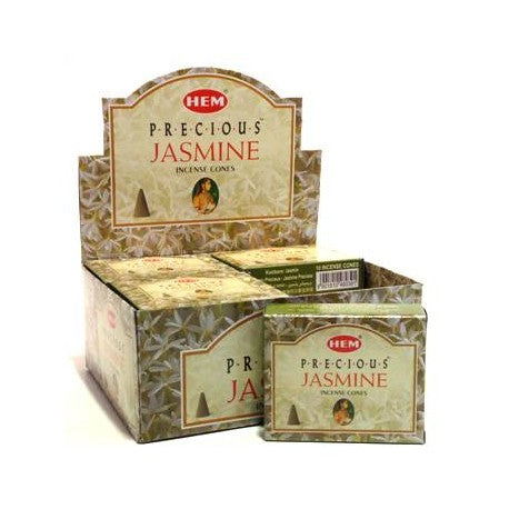 HEM Precious Jasmine Incense Cones (10 Cones)