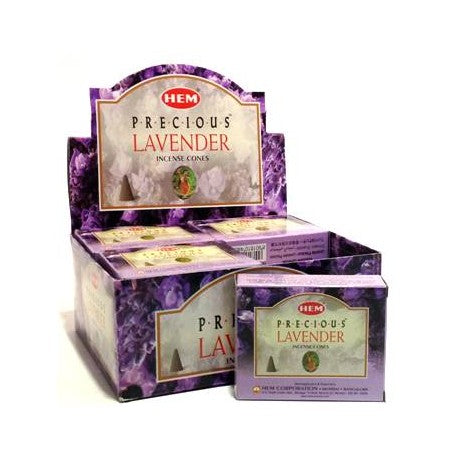 HEM Precious Lavender Incense Cones (10 Cones)