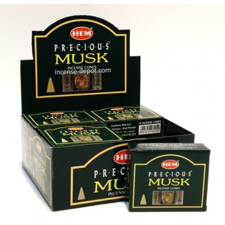HEM Precious Musk Incense Cones (10 Cones)