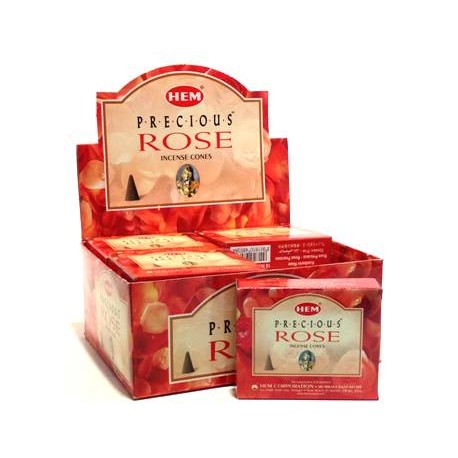 HEM Precious Rose Incense Cones (10 Cones)