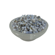 Blue Lace Agate Tumbled Chips - 5-8 mm