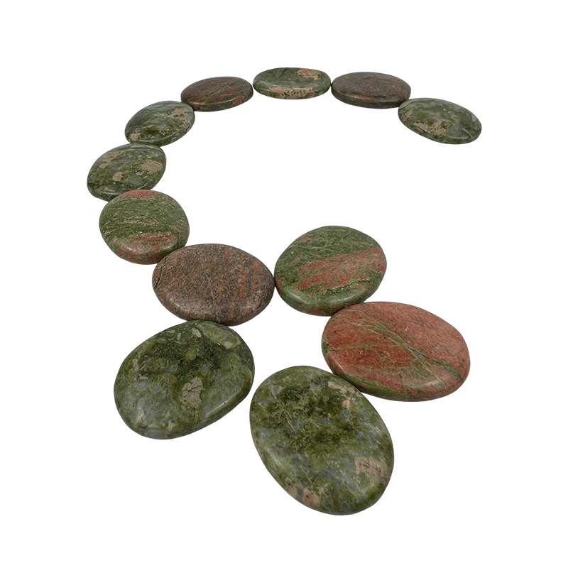 Unakite Worry Stone - 1.25-1.5 inch