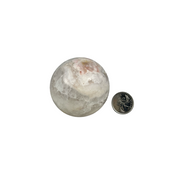 Pink Amethyst with Flower Agate Sphere - 2.25-3.5 inch