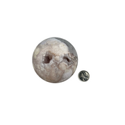 Pink Amethyst with Flower Agate Sphere - 2.25-3.5 inch