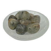 Clinochlore Quartz Tumbled Stone - 20-30 mm