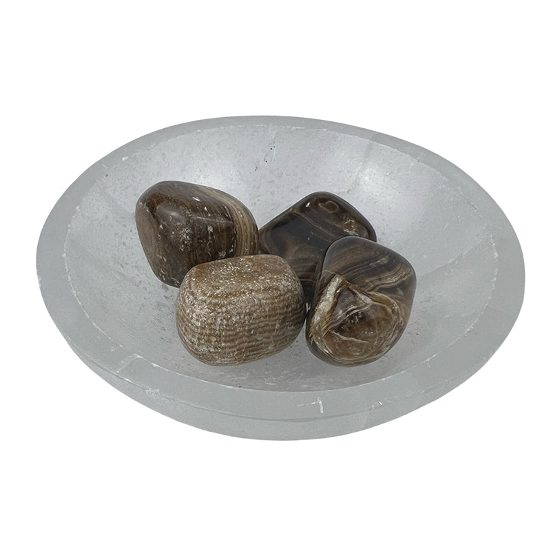 Coke Calcite Tumbled Stone - 20-35 mm