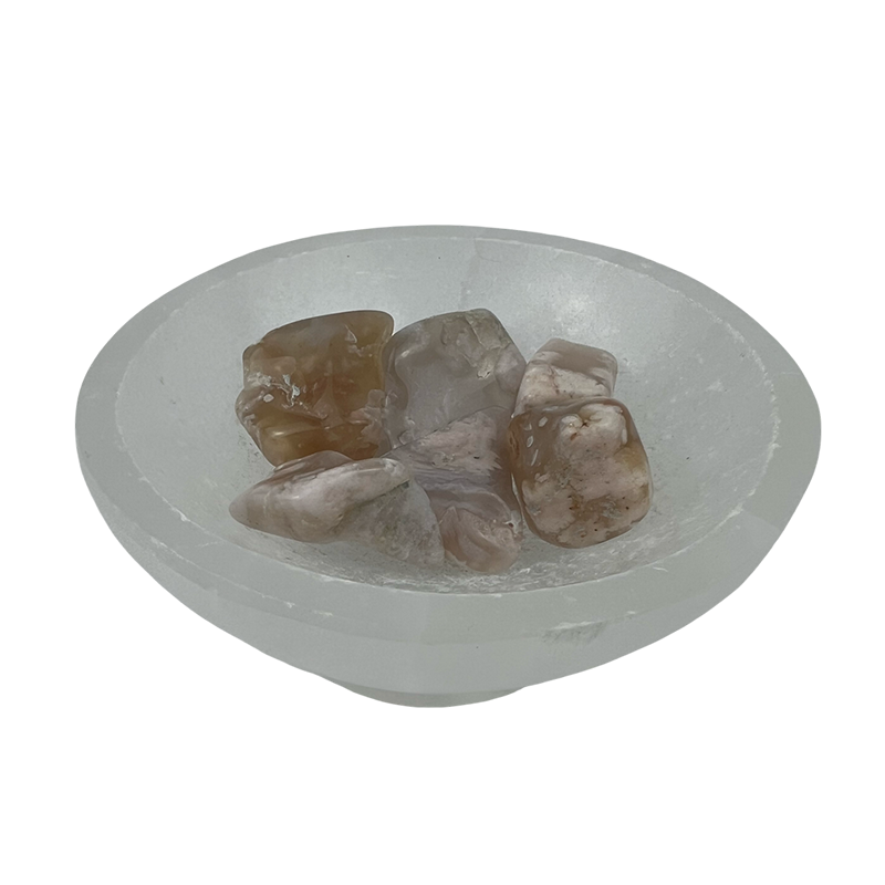 Cherry Blossom Agate Tumbled Stone - 20-40 mm