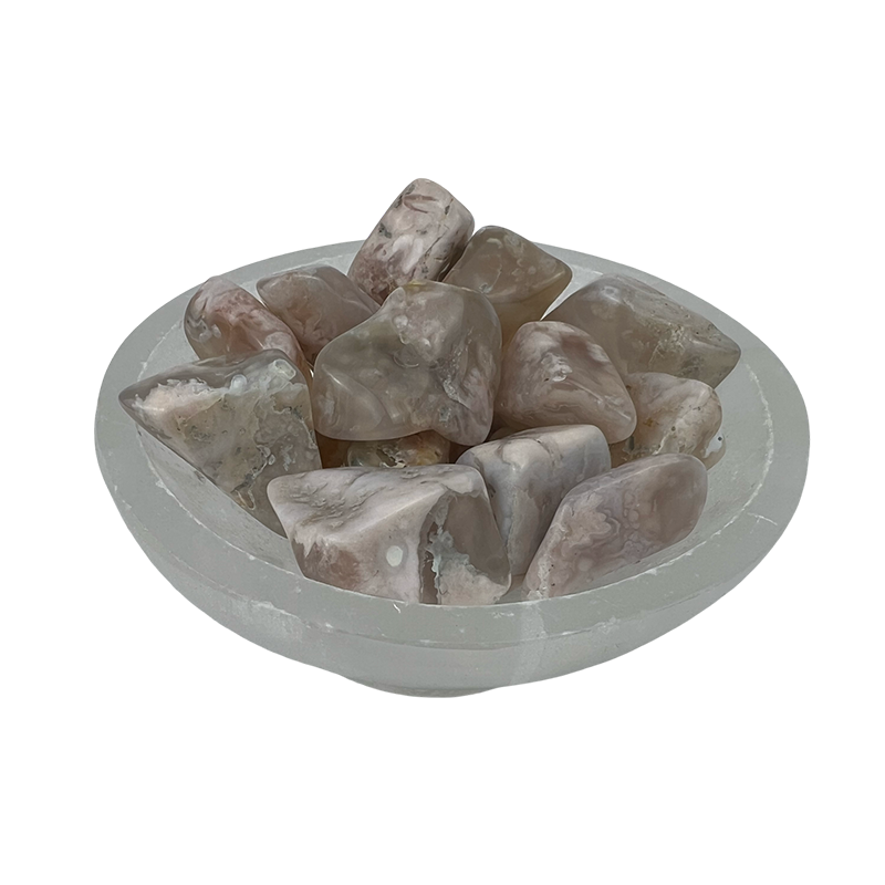 Cherry Blossom Agate Tumbled Stone - 20-40 mm