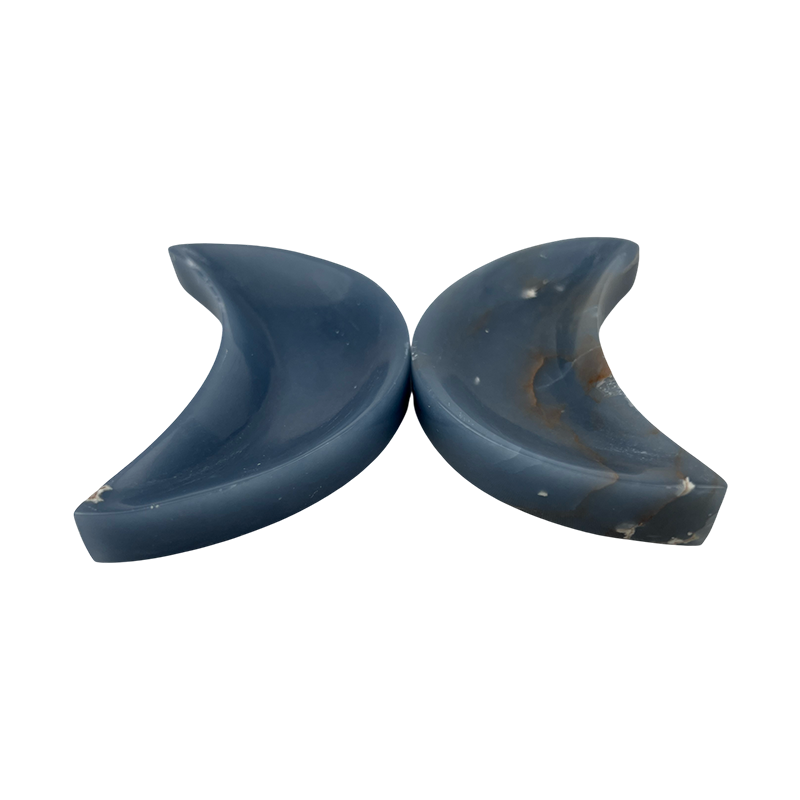 Angelite Crescent Moon - 3.75 inch