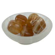 Honey Caramel Calcite Tumbled Stone - 20-35 mm