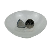 Dark Blue AB Plated Crystal Quartz Tumbled Stone - 15-35 mm