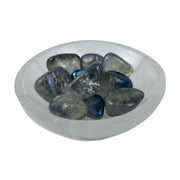 Dark Blue AB Plated Crystal Quartz Tumbled Stone - 15-35 mm