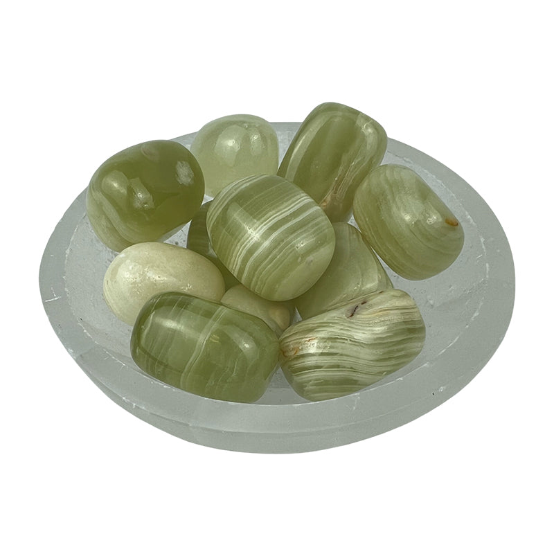 Green Onyx Tumbled Stone - 15-30 mm