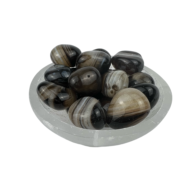 Black Onyx Tumbled Stone - 20-40 mm