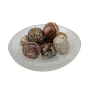 Pink Porcelain Jasper Tumbled Stone - 20-35 mm