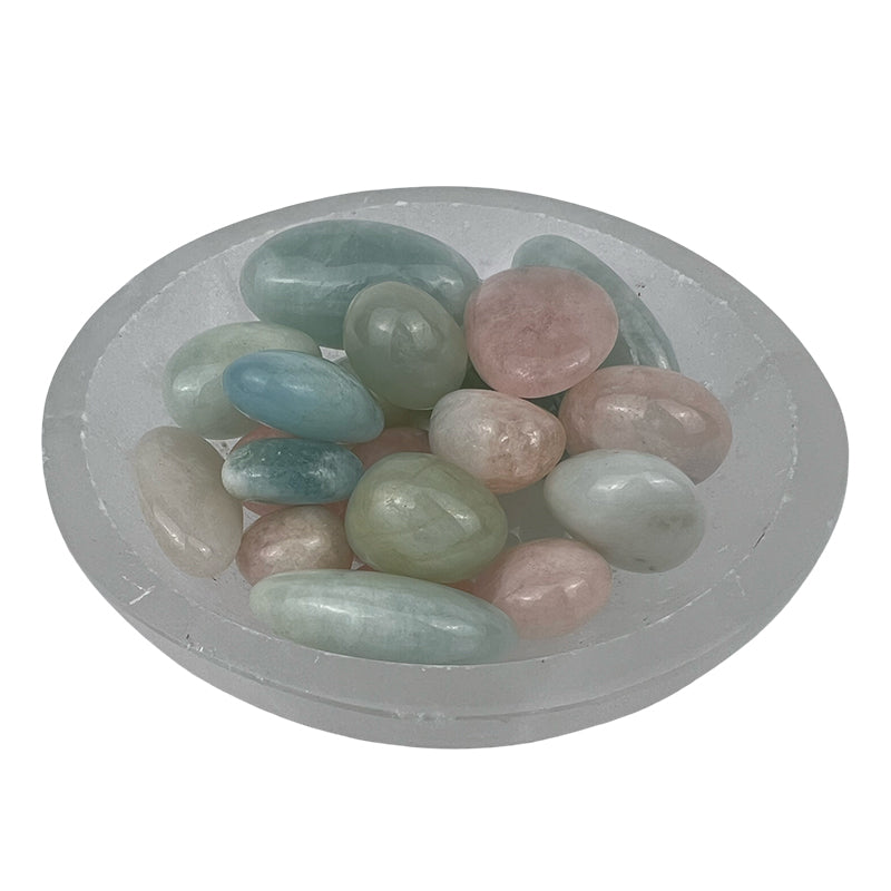 Morganite Tumbled Stone - 20-40 mm
