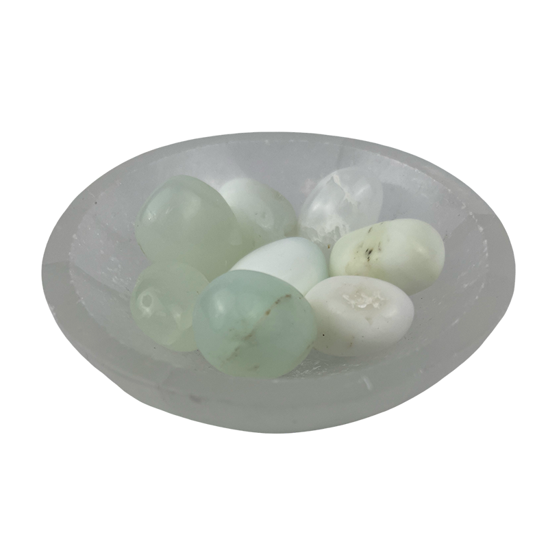 White Jade Tumbled Stone - 20-30 mm