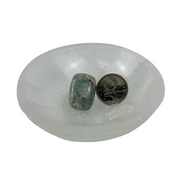 Green Aventurine with Quartz Tumbled Stone - 20-35 mm