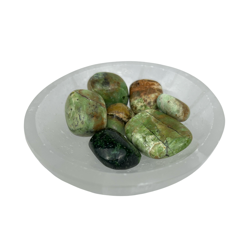 Chrome Chalcedony Tumbled Stone - 15-35 mm