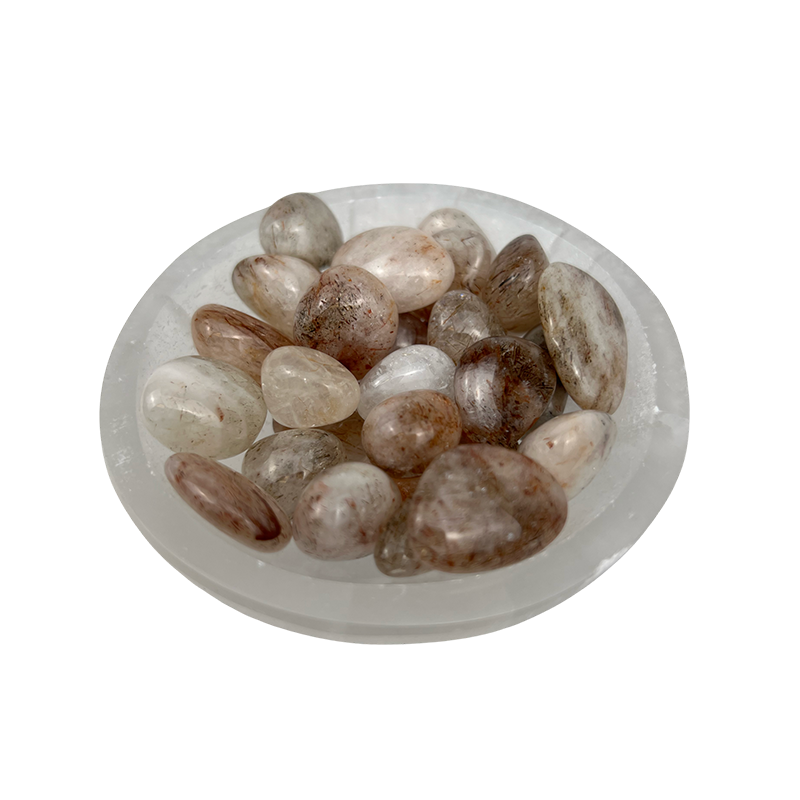 Quartz with Seaweed Rutile Tumbled Stone - 15-30 mm