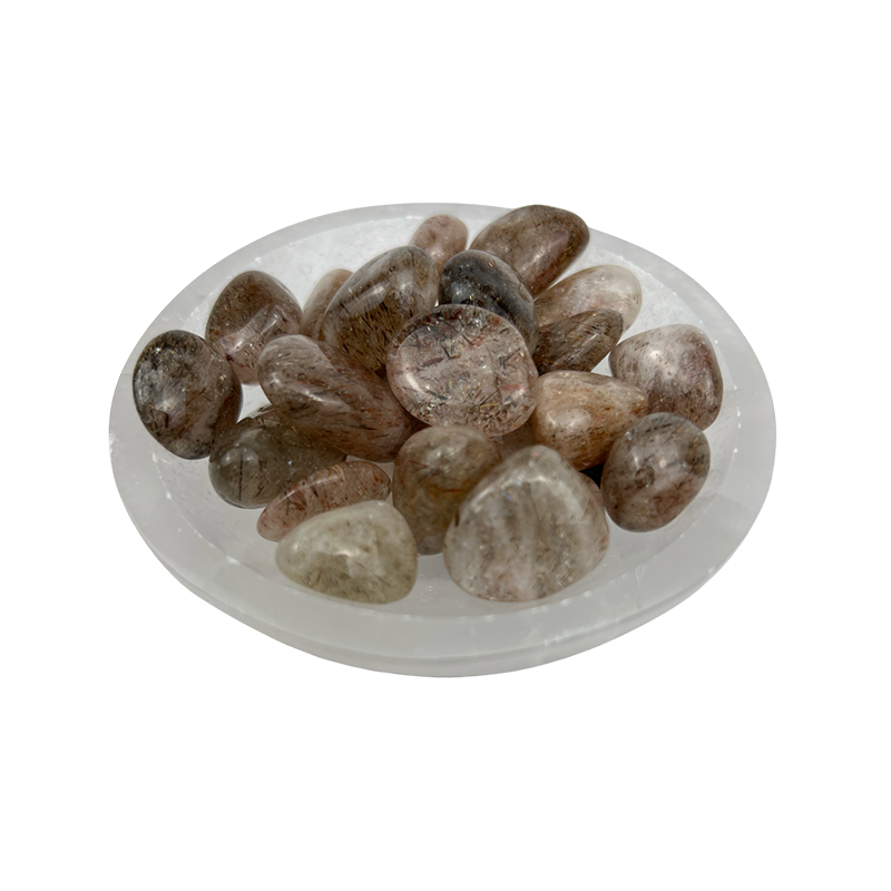 Red Rutilated Quartz Tumbled Stone - 15-30 mm