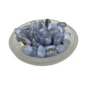 Blue Lace Agate Tumbled Stone - 15-35 mm