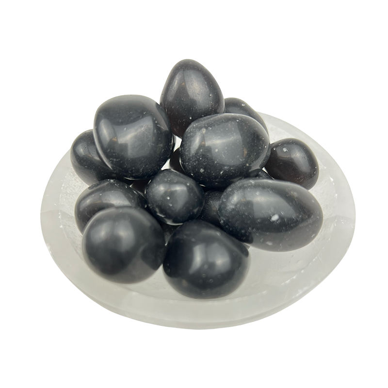 Black Agni Manitite Tumbled Stone - 15-40 mm