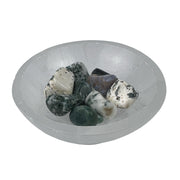 Moss Agate Tumbled Stone - 30-45 mm