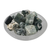 Moss Agate Tumbled Stone - 30-45 mm