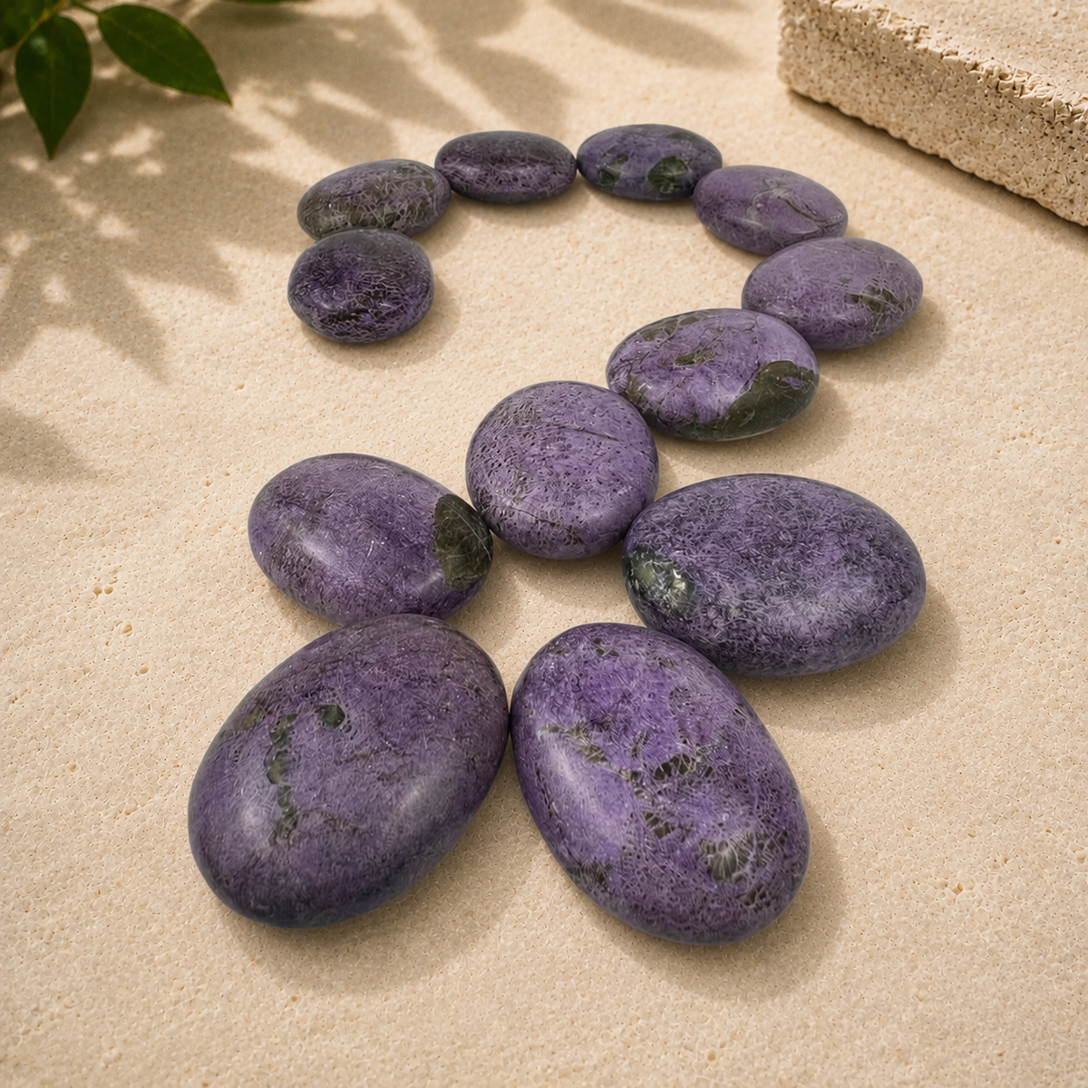 Stichtite Palm Stone - 1.75 inch