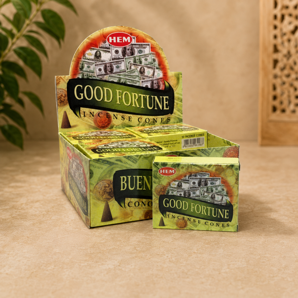 HEM Good Fortune Incense Cones (10 Cones)