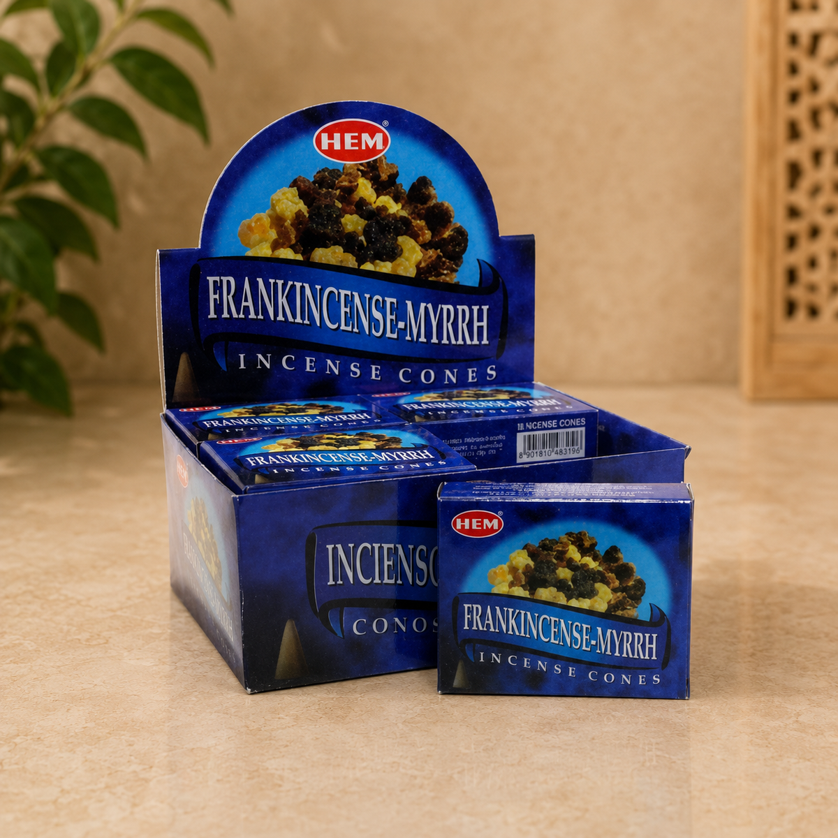 HEM Frankincense-Myrrh Cone Incense (10 Cones)