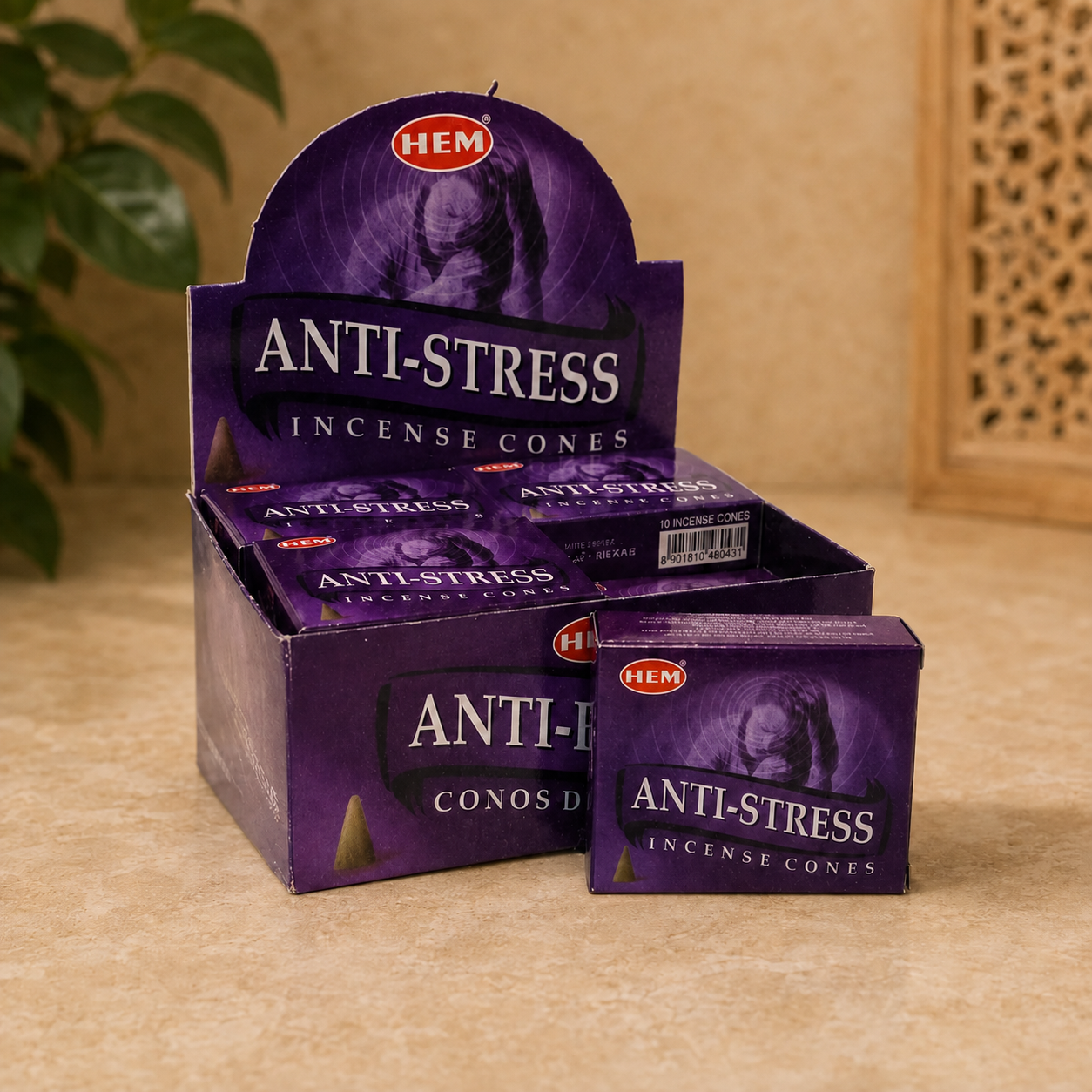 HEM Anti-Stress Incense Cones (10 Cones)