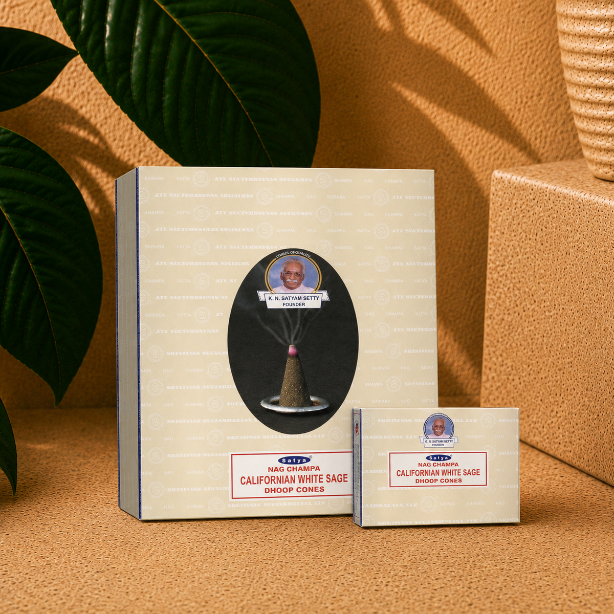 Satya Californian White Sage Dhoop Cones (12 Cones)