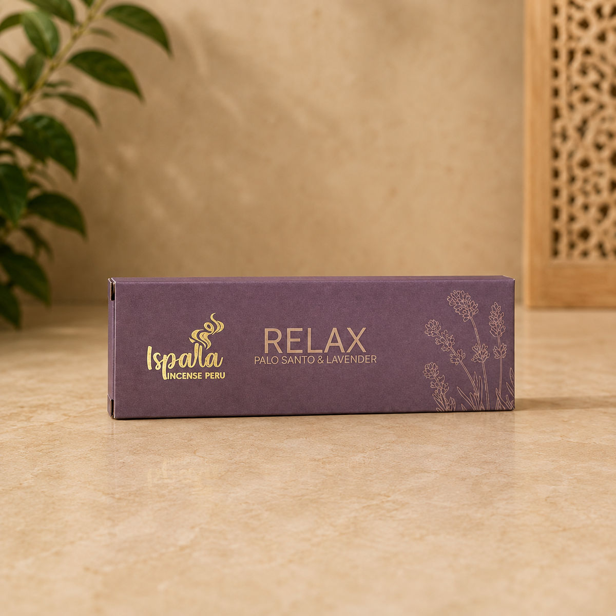 Ispalla Palo Santo & Lavender Relax Incense Tablets (8 Tablets)