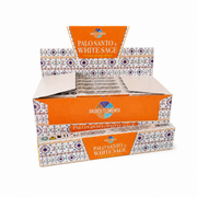 Sacred Elements Palo Santo & White Sage Hand-Rolled Masala Incense Sticks (15g)