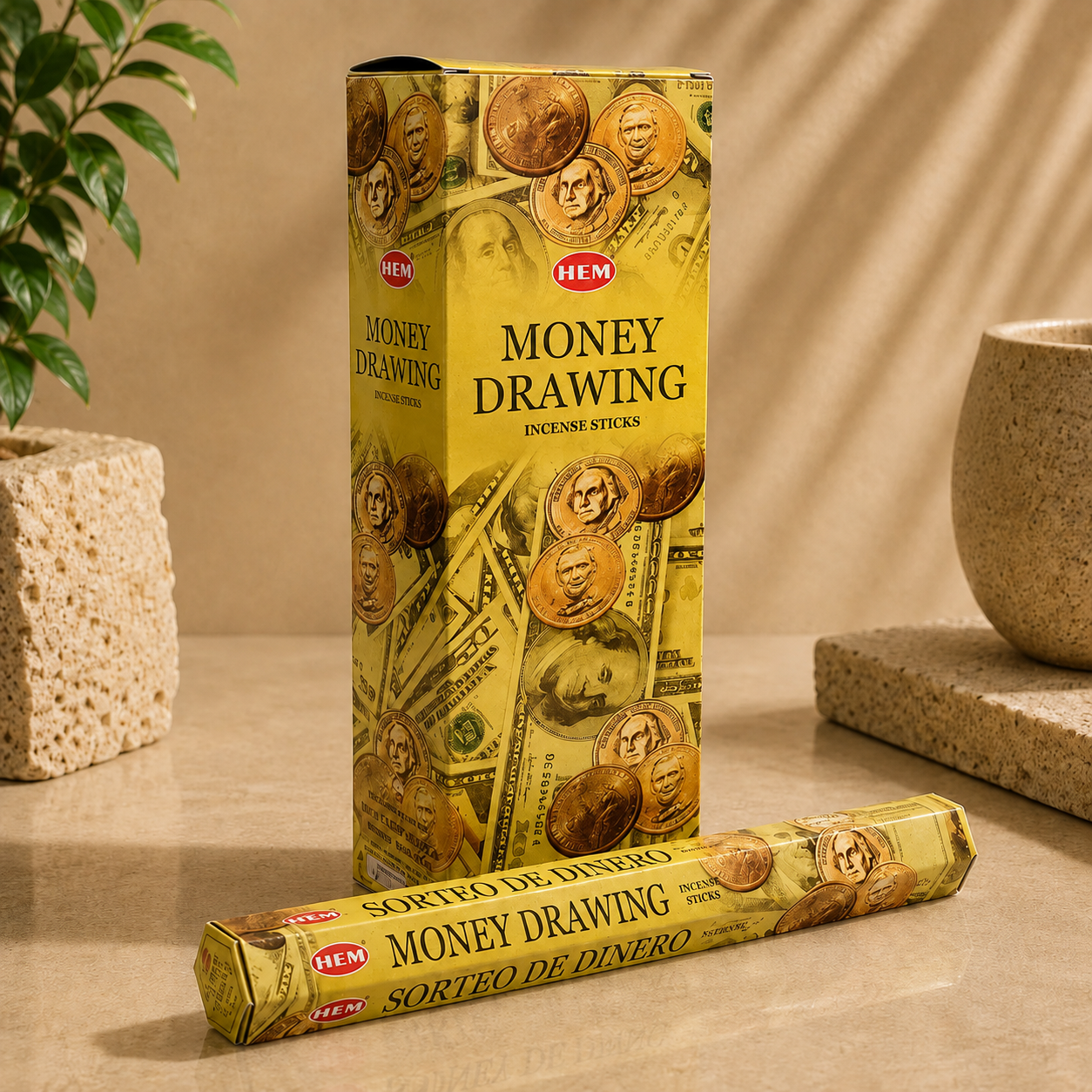 HEM Money Drawing Incense Sticks (20g)