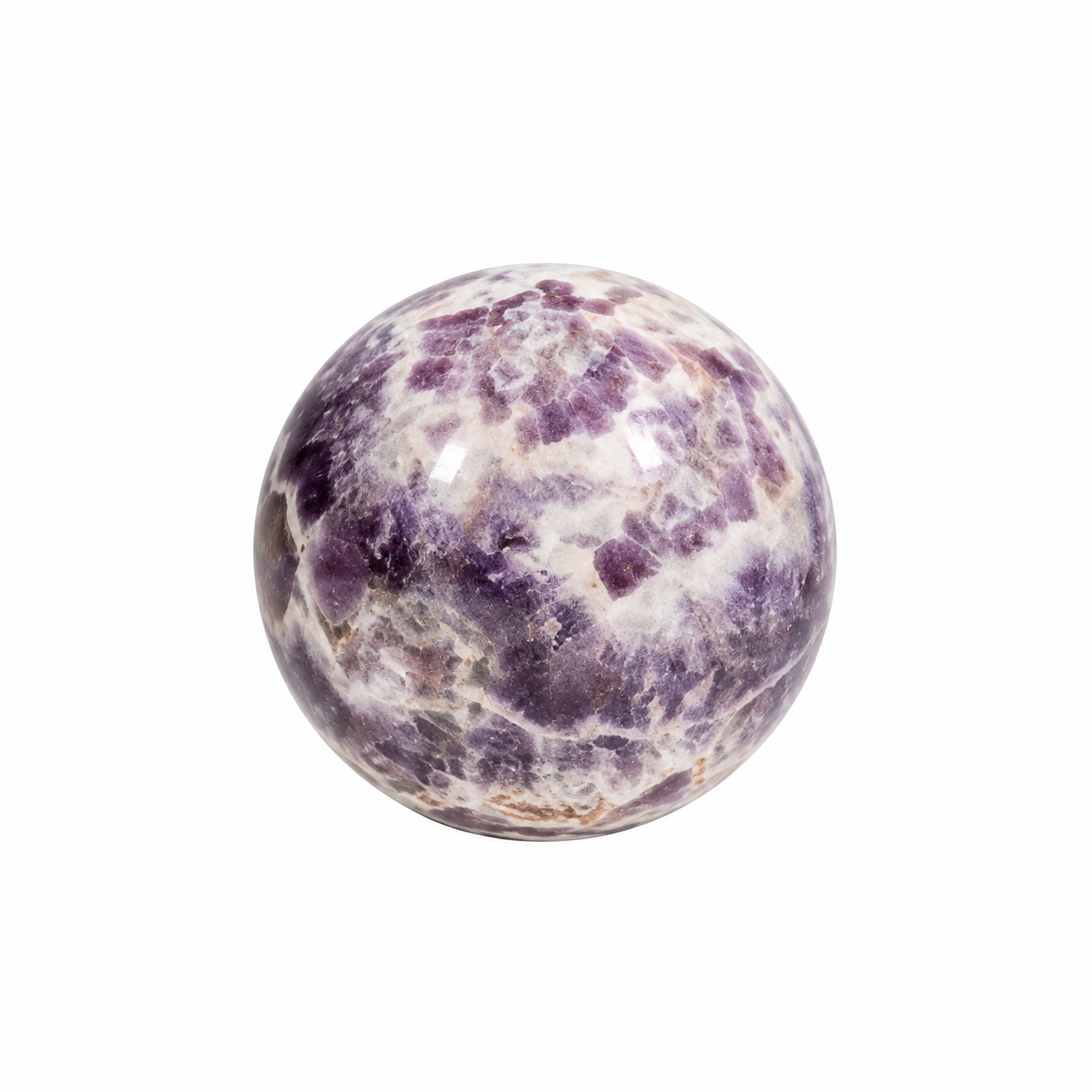 Chevron Amethyst Sphere - 4.7 inch